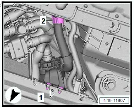 Volkswagen ID.4. Removing and installing high-voltage battery 1 [AX2], 82 kWh 