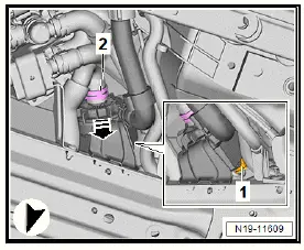 Volkswagen ID.4. Removing and installing high-voltage battery 1 [AX2], 82 kWh 