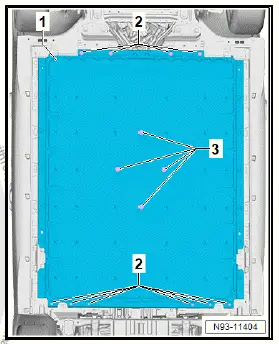 Volkswagen ID.4. Removing and installing high-voltage battery 1 [AX2], 82 kWh 