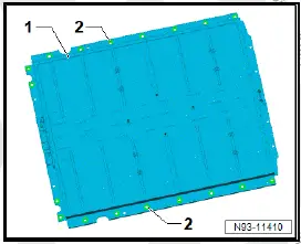 Volkswagen ID.4. Removing and installing high-voltage battery 1 [AX2], 82 kWh 