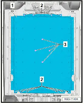 Volkswagen ID.4. Removing and installing high-voltage battery 1 [AX2], 82 kWh 