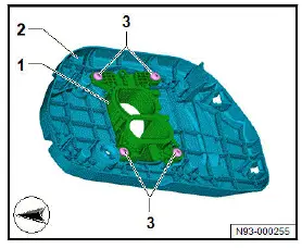 Volkswagen ID.4. Removing and installing high-voltage battery charging socket 1 [UX4] 