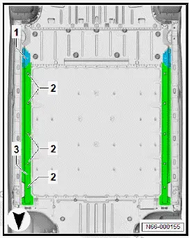 Volkswagen ID.4. Removing and installing side underbody cladding