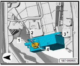 Volkswagen ID.4. Removing and installing high voltage heater (PTC) [ZX17] 