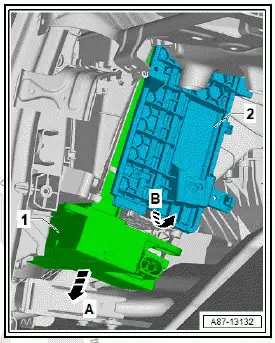 Volkswagen ID.4. Removing and installing high voltage heater (PTC) [ZX17] 
