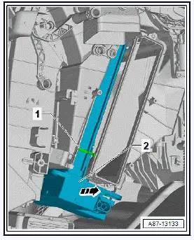 Volkswagen ID.4. Removing and installing high voltage heater (PTC) [ZX17] 