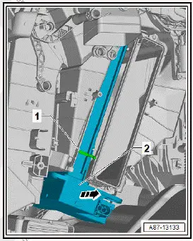Volkswagen ID.4. Removing and installing high voltage heater (PTC) [ZX17]