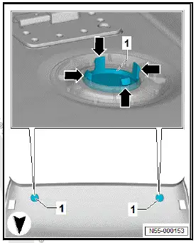 Volkswagen ID.4. Vehicles with plugs on moulded headliner