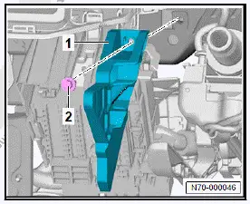 Volkswagen ID.4. Removing and installing left impact damper on driver side