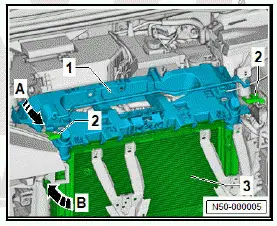 Volkswagen ID.4. Removing and installing lock carrier