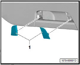 Volkswagen ID.4. Removing and installing lower rear lid trim
