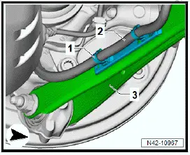Volkswagen ID.4. Removing and installing lower suspension link