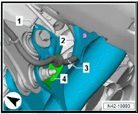 Volkswagen ID.4. Removing and installing lower suspension link