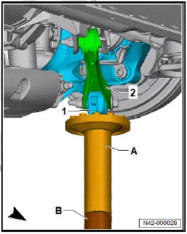 Volkswagen ID.4. Removing and installing lower suspension link