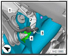 Volkswagen ID.4. Removing and installing lower suspension link