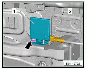Volkswagen ID.4. Removing and installing LTE aerial 