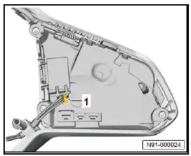 Volkswagen ID.4. Removing and installing multifunction buttons [E440]/[E441] 