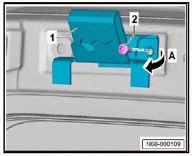 Volkswagen ID.4. Removing and installing upper net partition bracket