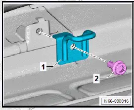 Volkswagen ID.4. Removing and installing lower net partition bracket