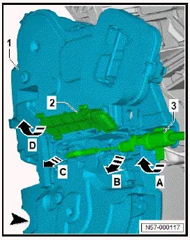 Volkswagen ID.4. Removing and installing operating cable for interior door handle