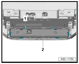 Volkswagen ID.4. Removing and installing centre switch module in dash panel [EX22]