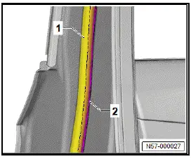 Volkswagen ID.4. Removing and installing outer door seal 