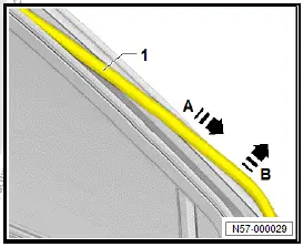 Volkswagen ID.4. Removing and installing outer door seal 