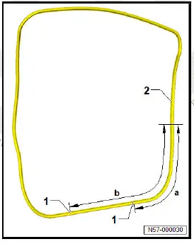 Volkswagen ID.4. Removing and installing outer door seal 