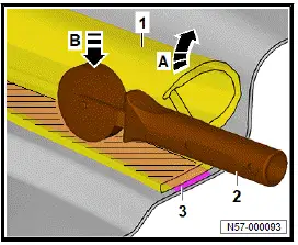 Volkswagen ID.4. Removing and installing outer door seal 