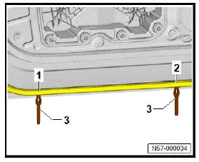 Volkswagen ID.4. Removing and installing outer door seal 