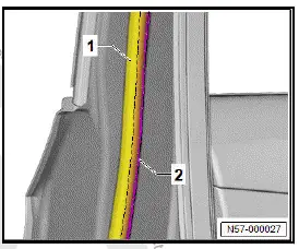 Volkswagen ID.4. Removing and installing outer door seal