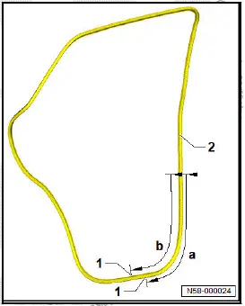 Volkswagen ID.4. Removing and installing outer door seal
