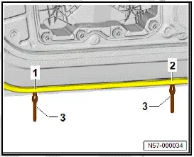 Volkswagen ID.4. Removing and installing outer door seal