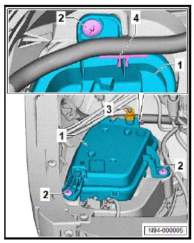 Volkswagen ID.4. Removing and installing LED module for daytime running lights [L377]/[L378] 