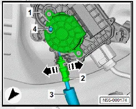 Volkswagen ID.4. Removing and installing power latching for rear lid [VX16] 