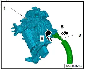 Volkswagen ID.4. Removing and installing power latching for rear lid [VX16] 