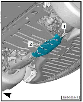 Volkswagen ID.4. Removing and installing power unit skid plate