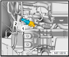 Volkswagen ID.4. Removing and installing pressure sender for refrigerant circuit G805