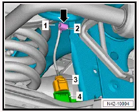 Volkswagen ID.4. Removing and installing rear axle