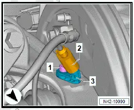 Volkswagen ID.4. Removing and installing rear axle