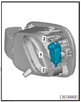 Volkswagen ID.4. Removing and installing actuator for high-voltage charging flap lock [F496]