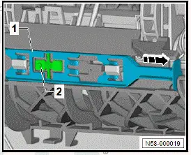 Volkswagen ID.4. Removing and installing rear exterior door handle [EX8]/[EX9] 