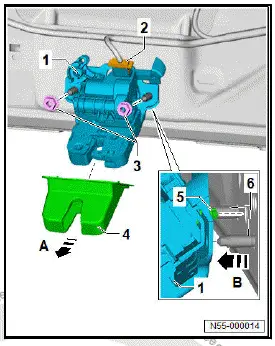 Volkswagen ID.4. Removing and installing rear lid lock unit [VX25] 