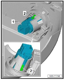 Volkswagen ID.4. Removing and installing starter button [E378] 