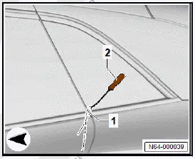 Volkswagen ID.4. Assembly overview fixed front door window