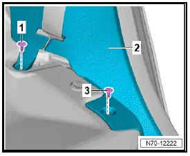 Volkswagen ID.4. Removing and installing rear sill panel moulding 