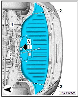 Volkswagen ID.4. Removing and installing rear underbody cladding
