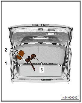 Volkswagen ID.4. Removing and installing rear window 