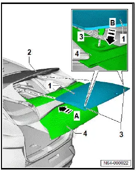 Volkswagen ID.4. Removing and installing rear window 
