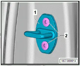 Volkswagen ID.4. Removing and installing striker pin 